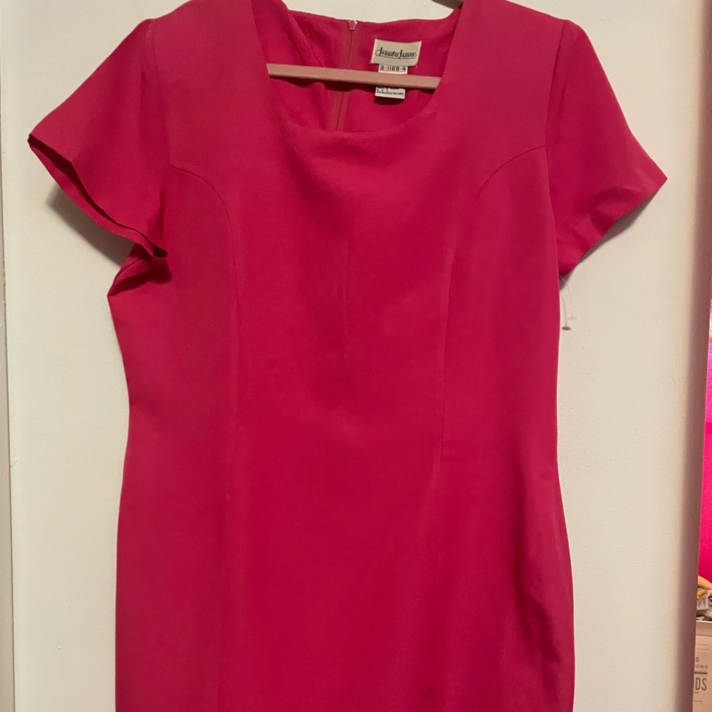Jennifer James fuchsia dress size 14.NWOT